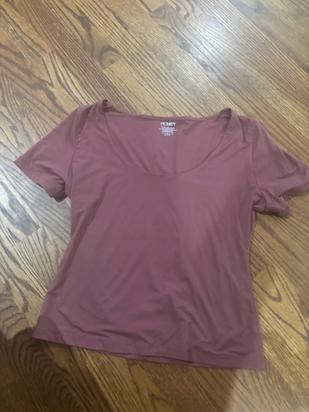 PUMIEY Women's Size XL Lined Shirt Crop Top